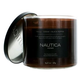 Nautica 14.5 oz Soy Wax Blend 3 Wick Candle - Orion Cedar & Black Pepper