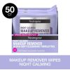 Neutrogena Makeup Remover Night Calming Wipes & Face Cleansing Towelettes, 25 Ct, 2 pack