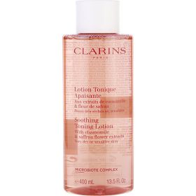 Clarins by Clarins Soothing Toning Lotion with Chamomile & Saffron Flower Extracts - Very Dry or Sensitive Skin --400ml/13.5oz