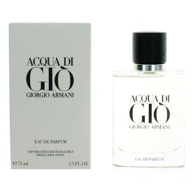 Acqua Di Gio by Giorgio Armani (Option: 2.5 oz Eau De Parfum Spray Refillable for Men)