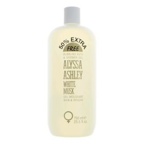 White Musk by Alyssa Ashley (Option: 25.5 oz Bubbling Bath & Shower Gel)