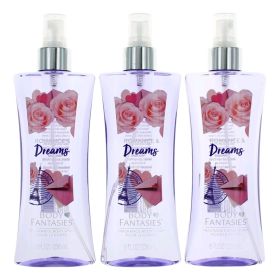 Romance & Dreams by Body Fantasies (Option: 3 Pack 8 oz Fragrance Body Spray for Women)