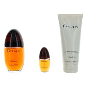 Obsession by Calvin Klein (Option: 3 Piece Gift Set with 3.3 oz for Women)